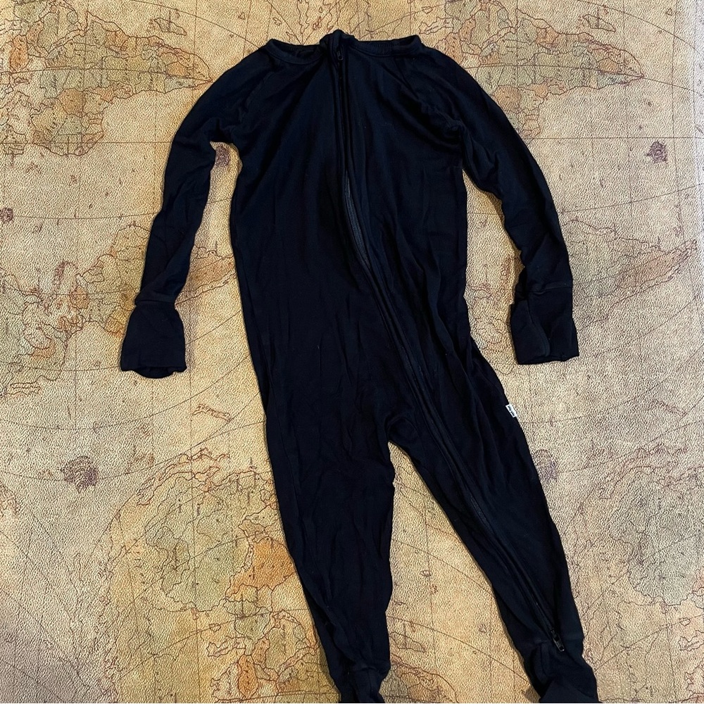 Little Sleepies Black Zippy size 12-18 months